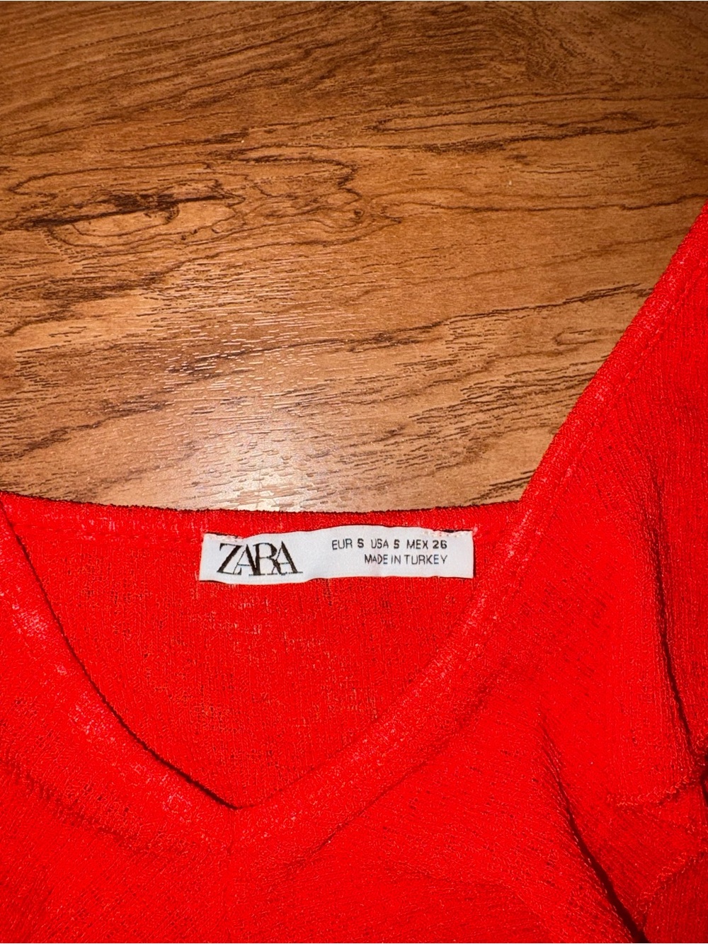 Zara Red Ruffle Slip Mini Dress - Picture 4 of 4